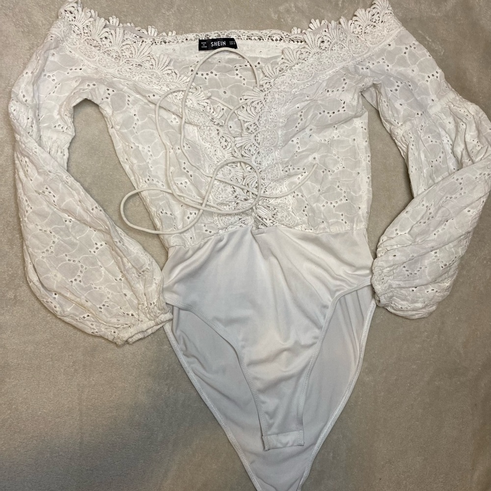 SHEIN white bodysuit
